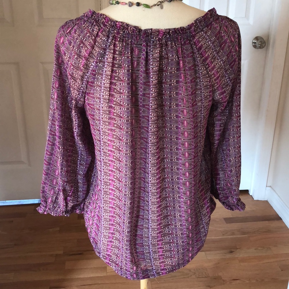 American Eagle Boho sheer medium retro print - Picture 7 of 7